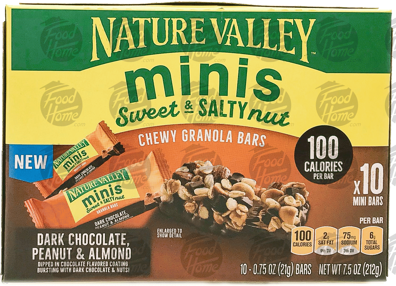 Nature Valley minis dark choclate peanut & almond, sweet & salty nut chewy granola bars, 10 pk, box Full-Size Picture